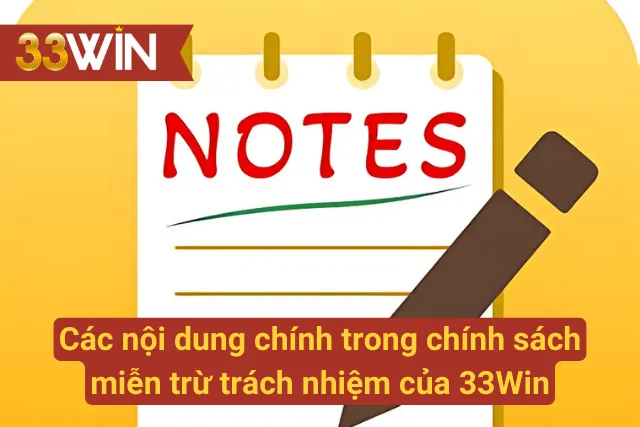 Nội dung của chính sách miễn trách nhiệm tại nhà cái uy tín